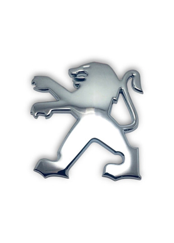 Емблема хром 74х82 мм (на скотчі) 14010341VD Peugeot (369611849)