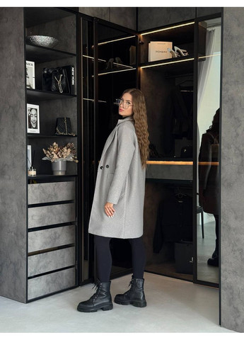 Серое демисезонное Пальто Україна