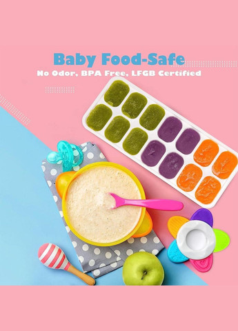 Силіконова форма для льоду з кришкою Juliyeh (25.8 х 10.7 см, блакитний) No Brand (302237968)