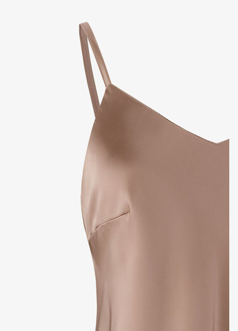 Кофейное повседневный платье вечернее однотонное женское 2348 кофейный shop (2000999166716) On me