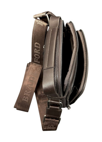 Чоловіча сумка з еко-шкіри Bradford 8918-2 чорна 24 х 21 х 6,5 No Brand (371682461)