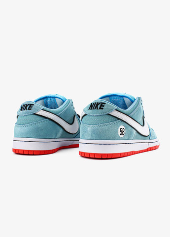 Голубые всесезонные кроссовки мужские и женские nike sb dunike low gulf blue | найк сб данк низкие голубые No Brand