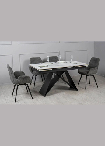 Раскладной стол 1,4 Лукас белый 1400/2000x800x750 Welovemebel (347324605)