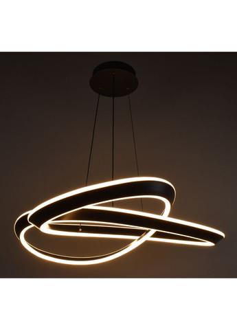 Люстра світлодіодна підвісна LED світильник для квартири на стелю лед 28266 Чорний 35-160х72х72 см. Sunnysky (365680454)