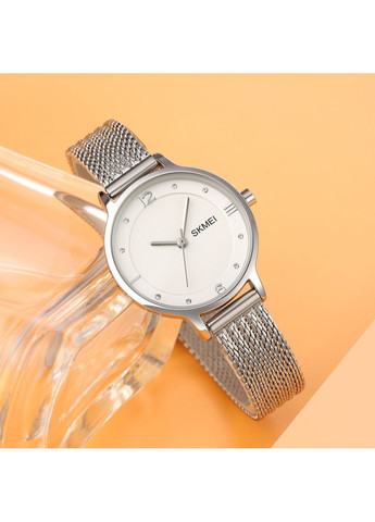 Годинники 1874SI Silver кварцові жіночі з нержавіючої сталі для повсякденного носіння класичні ProDobro (367265283)