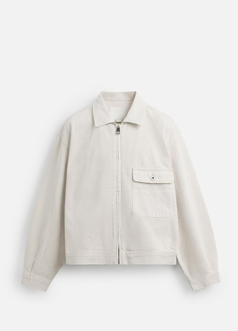Молочна демісезонна куртка Zara