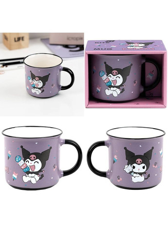 Набір чашок в подарункових упаковках Kuromi 350 мл HK25-217-2 4 шт Kite (368559512)