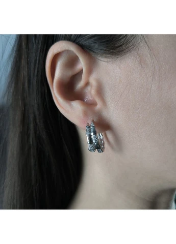 Сережки Silver Flame (382709378)