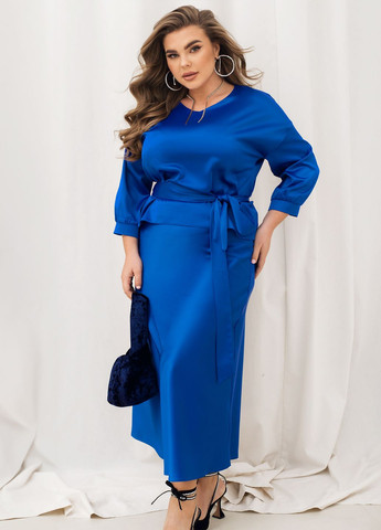 Шовковий спідничний костюм No Brand (322965963)