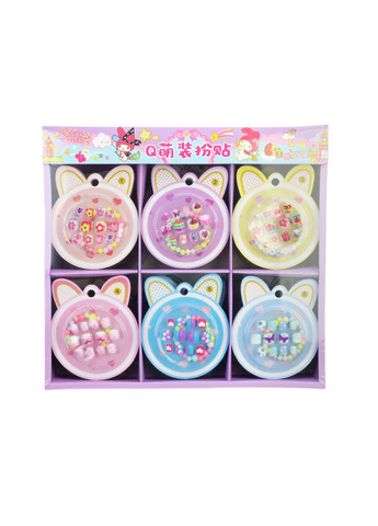 Дитячий набір для манікюру з накладними нігтями та браслетом, в асортименті, 24 шт - No Brand Cel241103 (371928484)