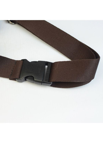 Сумка бананка шкіряна нагрудна молодіжна темно-коричнева через плече No Brand (372125449)