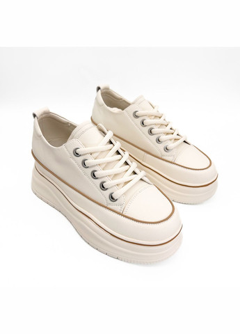 Белые кеды (р) кожа 0-1-1-1613-6 Ribbica