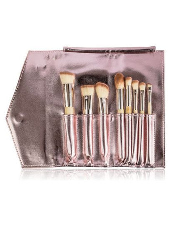 Набір пензликів для макіяжу з 8 інструментів в рожево-сріблястому клатчі MB-296 MaxMar (338426419)