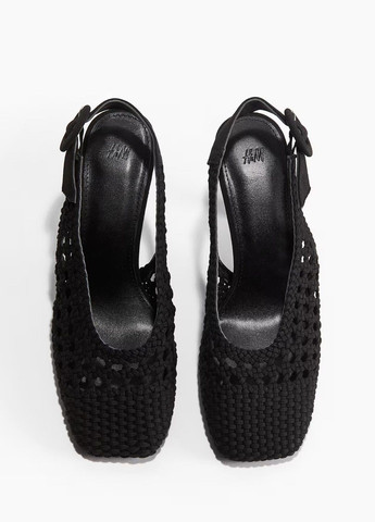 H&M Туфли черный з текстиль, швеция — лето (322442949)