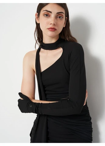 Комбінезон H&M однотонний чорний кежуал