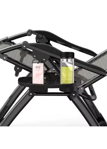 Комплект із 2 шезлонгів і столу 95х55х50 см Zero Gravity (LB-ZGC-F1-DGR-FT-A2) LEOBRO (361443784)