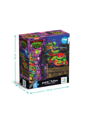 Пазл Medium-S TMNT. Леонардо та Рафаель 250 ел 200528 Dodo (297129317)
