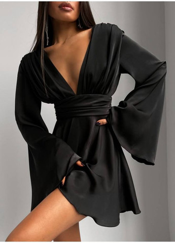 Чорна святковий, вечірня сукня No Brand однотонна