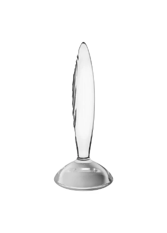 Скляна анальна пробка Sparkling Crystal, дуже міцна, термостійка Satisfyer (395734241)