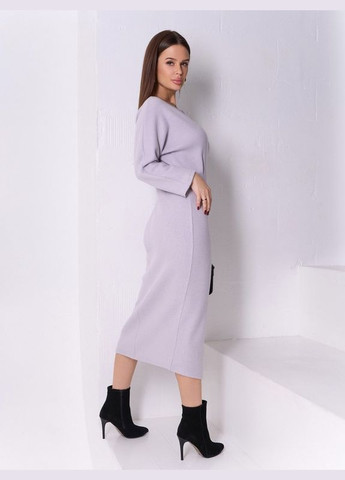 Серое платье sa-576 серое ISSA PLUS однотонное