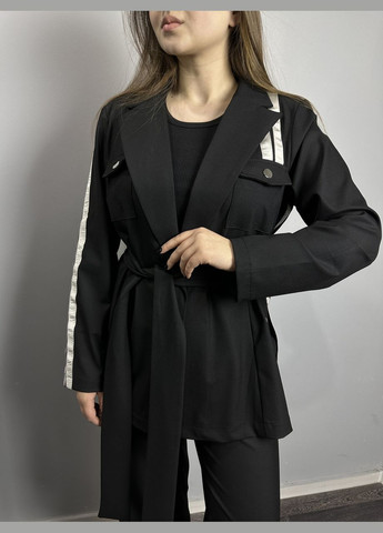 Женский нарядный костюм брючный черный MKNP3585-1 Modna KAZKA (289657187)