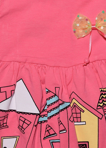 Рожева комплект для немовляти ( сукня, шорти ) Kids (276530159)