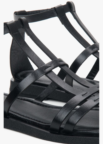 сандалии, цвет черный Estro