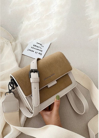 Жіноча сумка крос-боді бежева No Brand (292631196)