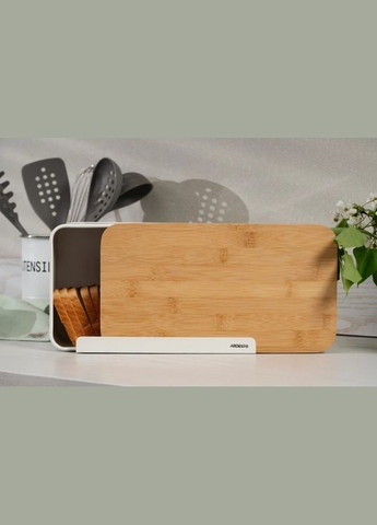 Хлібниця Midori AR-0914-WB 33х13х18 см біла Ardesto (364109950)