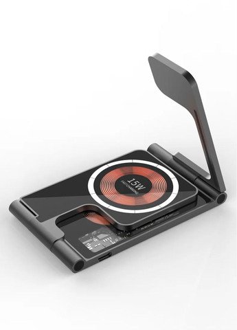 Складна бездротова зарядна станція MagSafe 3 в 1 15В чорна No Brand (331884861)