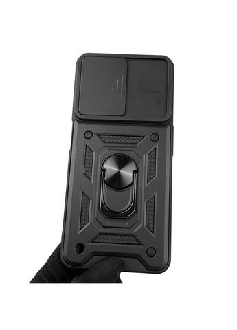 Чохол для C31 броньований з кільцем-тримачем підставкою зі шторкою на реалмі с31 чорний rg1 Realme (366231759)
