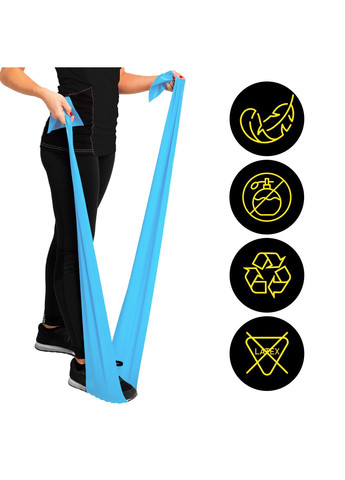 Стрічка-еспандер Flat Band 200 х 15 см для спорту та реабілітації 12 кг Cornix XR-0085 (275334164)