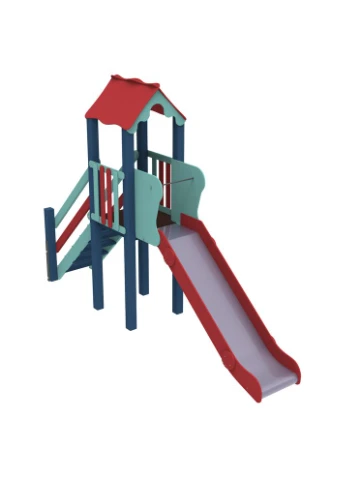 Игровой комплекс с горкой для детской площадки Мини 60 стандарт Kidigo (390304813)