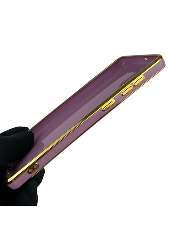 Чехол для Galaxy A31 SM-A315F с защитой камеры с золотой окантовкой на самсунг а31 черничный gs1 Samsung (366229015)