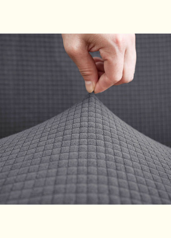 Чохол на крісло універсальний Corn Fleece сірий Love You (325221306)