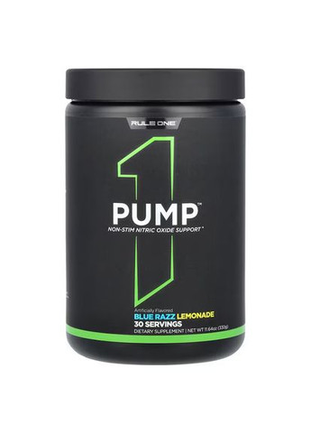 Предтренировочный комплекс Proteins Pump 330 g (Blue Razz Lemonade) Rule One (308976614)
