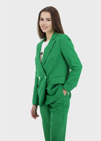 Зеленый женский женский пиджак (, ), 39312 Nika однотонный - летний
