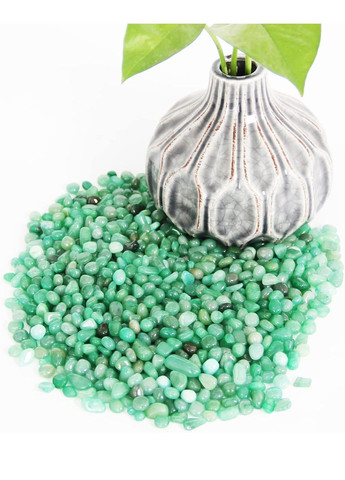 Натуральный зеленый авантюрин обработанный в подарочной упаковке 500 г зеленый Amazon (362045836)