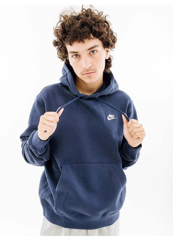 Чоловіче Худі CLUB HOODIE PO BB Синій Nike (367597072)