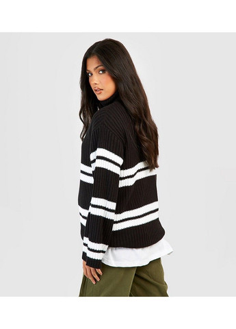 Чорно-білий демісезонний светр для вагітних Boohoo