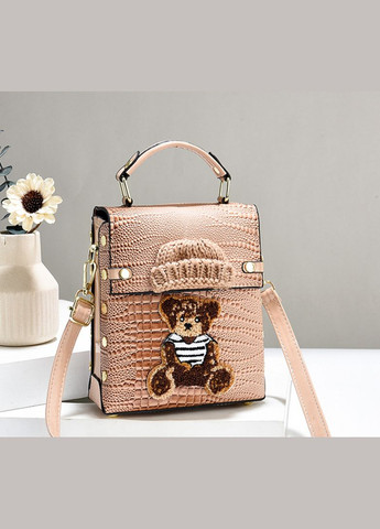 Детская мини сумочка с мишкой рептилия, маленькая лаковая сумка для девочек с медведем на плечо No Brand (334730225)