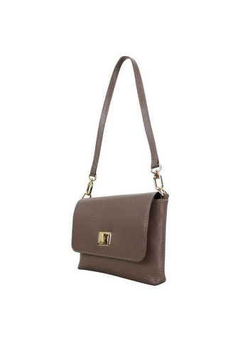 Сумка жіноча шкіряна кросбоді темно-бежева 5076-51 Karya (367983544)