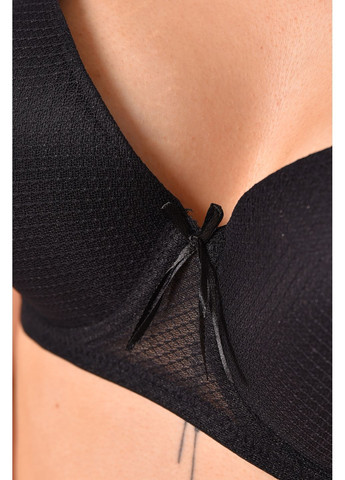 Чорний бюстгальтер жіночий чорного кольору чашка d Let's Shop поліамід