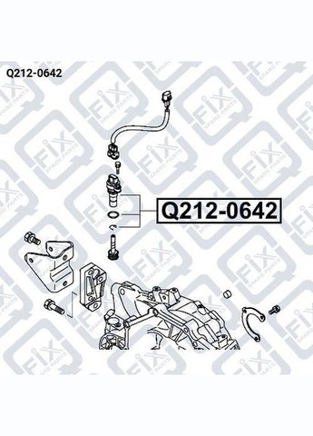 Датчик швидкості Q212-0642, Mitsubishi Galant, Colt, 1995-2008 OEM MD757541 Q-FIX Lancer (345740834)