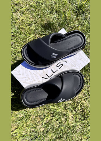 Черные шлепанцы ALLSY