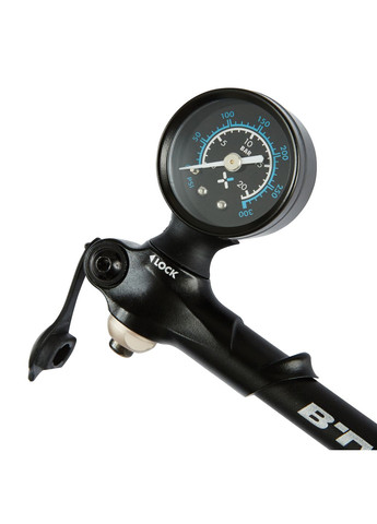 Велосипедный Ручной Насос с Манометром Черный B'TWIN (335052719)