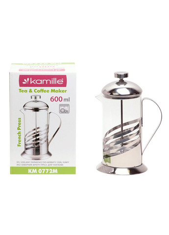 Заварник френчпресс для чая и кофе 600 мл Kamille (289365247)