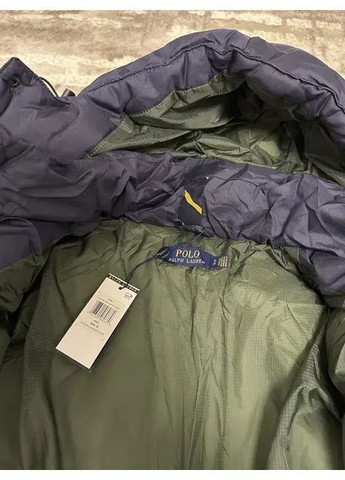 Темно-синяя зимняя куртка зимняя мужская плотная новая ральф поло темно-синяя 1:1 No Brand