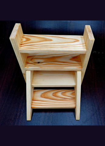 Підставка для квітів з дерева Канарія ваніль (ЦВП-000902) No Brand (328225596)