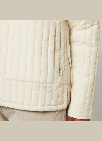 Світло-бежева демісезонна куртка стьобана унісекс Rains